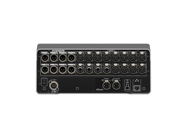 Yamaha Digital mixer, 16 + 1 ST, 2 FX Return. 6 AUX, 2 MTRX, 2 FX. Dante